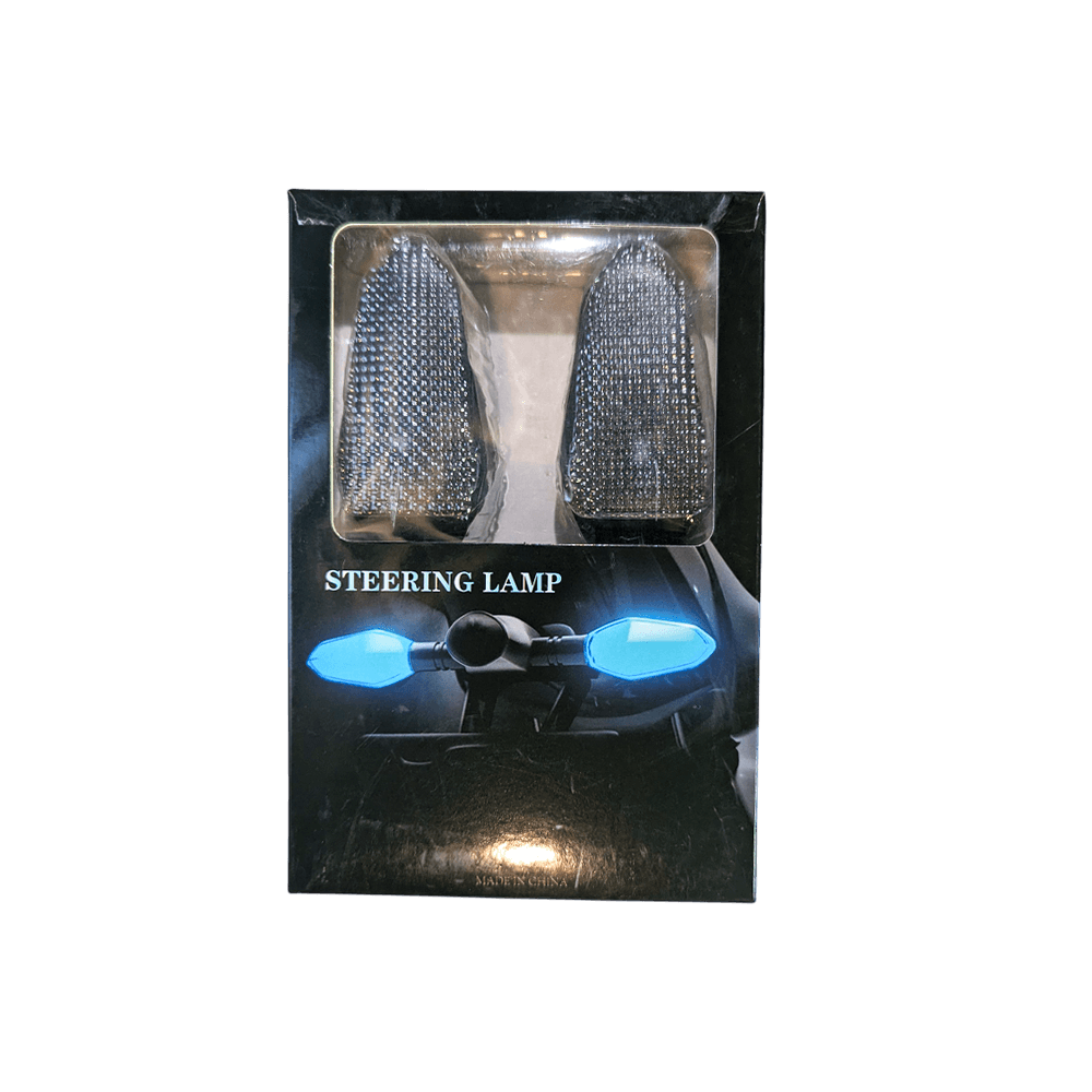 Universal High-Brightness LED Steering Lamp Set – Waterproof Turn Signal Indicators for Motorcycles and Scooters (Pair of 2) - 1